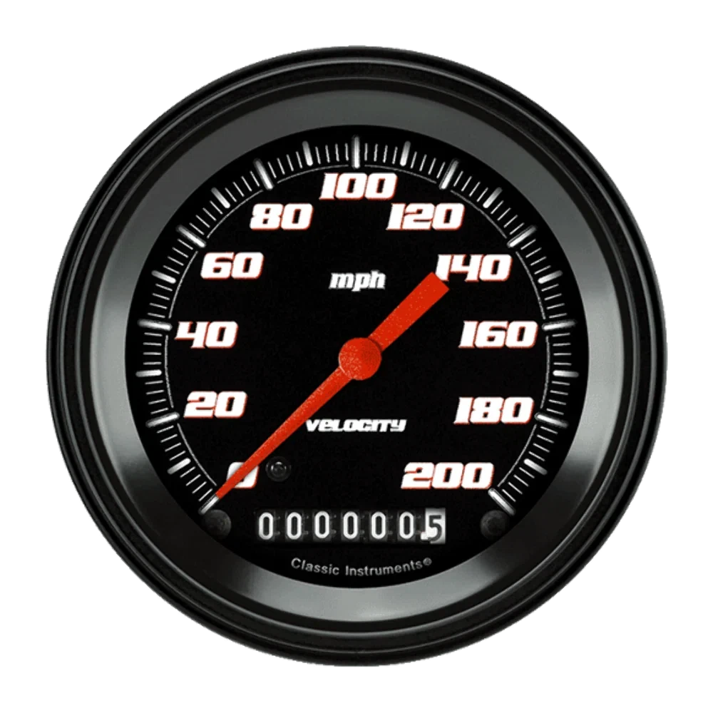 Velocity Black 3 3_8_ Speedometer VS57BBLF